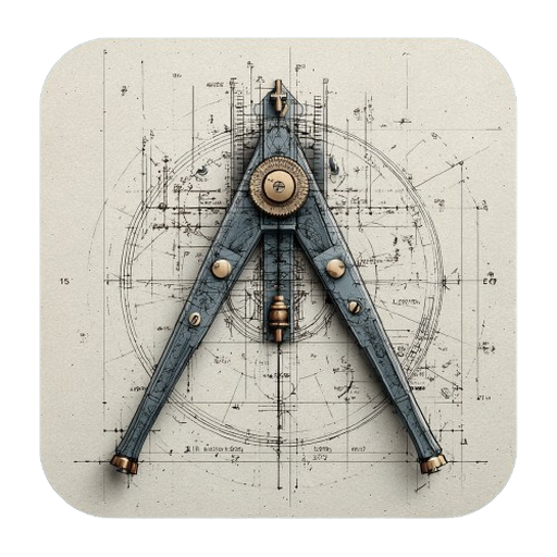 anchorage — draftsman's compass on blueprint paper